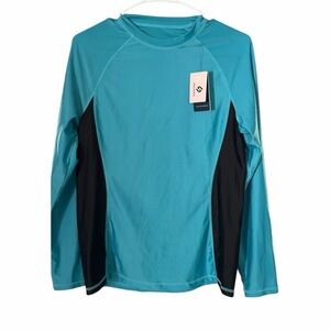 HODOSPORTS Women's UPF 50+ Rash Guard Swimsuit Top - Size Medium - NWT
PTP 17.5”